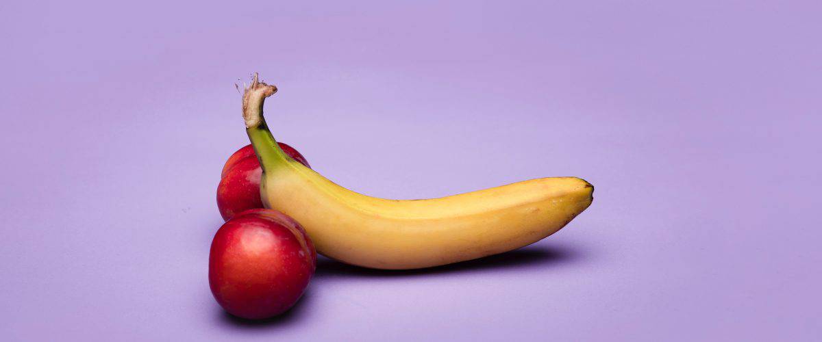 peaches-and-bananas-purple background